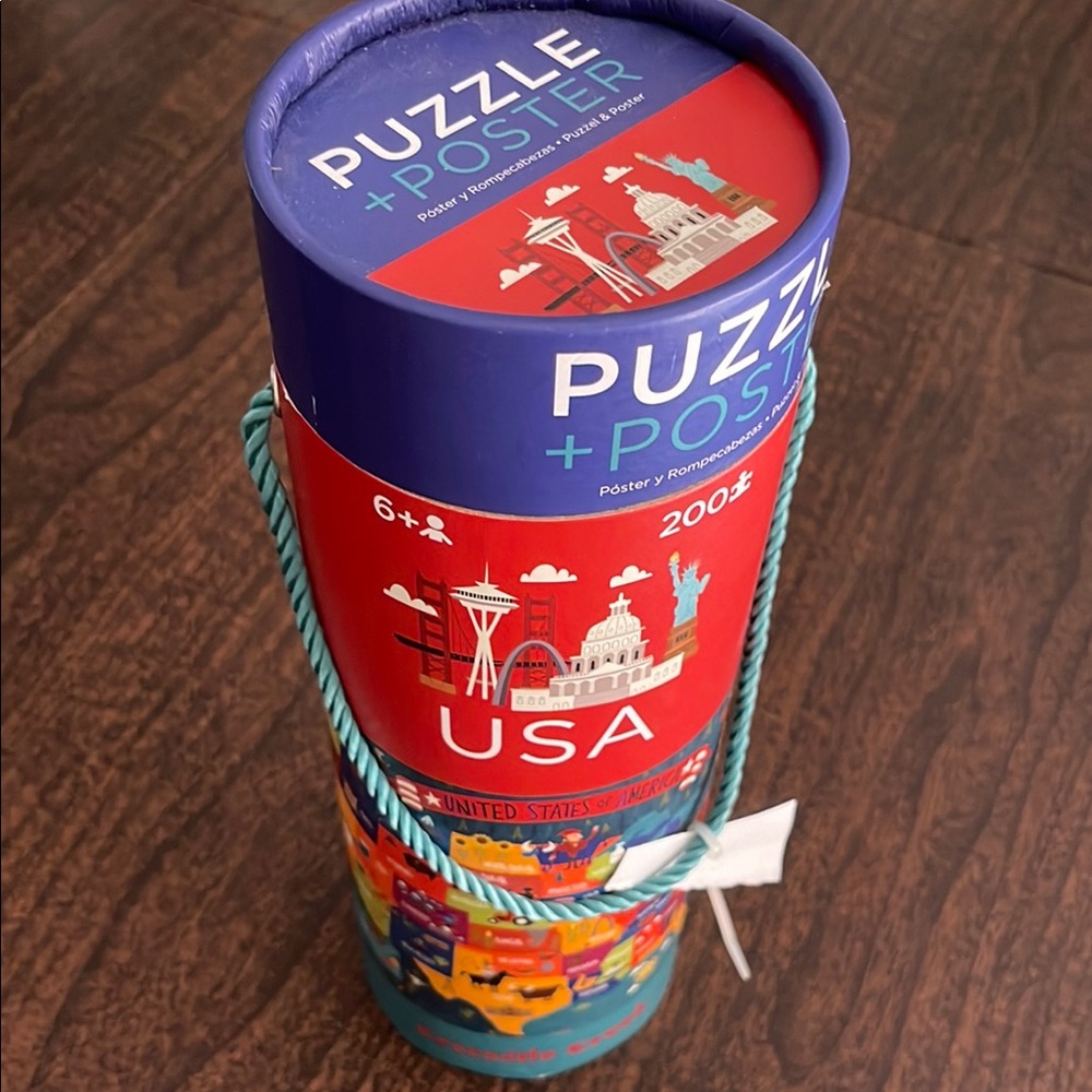 NWT USA Puzzle + Poster Set